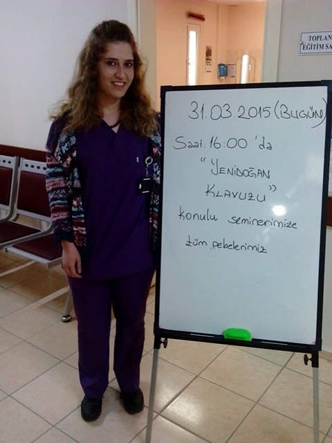 Gebe Bilgilendirme Sınıfımızda da Yenidoğan klavuzu eğitimi verildi